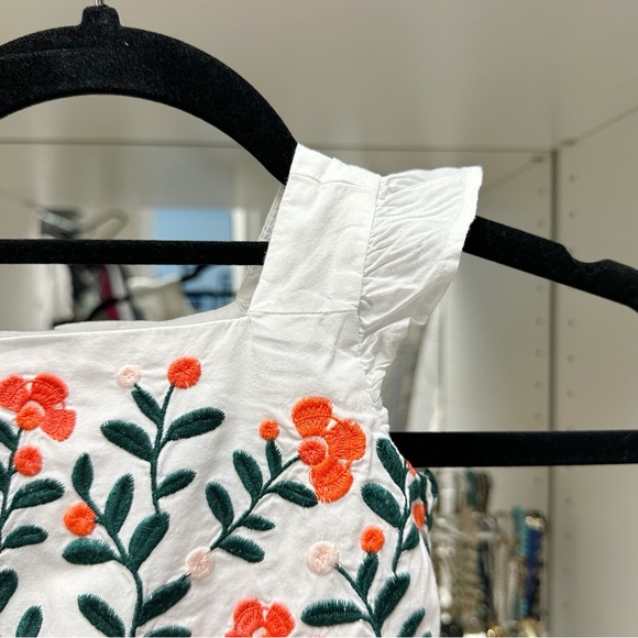 Janie and Jack white embroidered Floral Jumpsuit - Picture 7 of 9